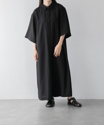 yuw | リネンオックスシャツワンピース 352735(ワンピース)