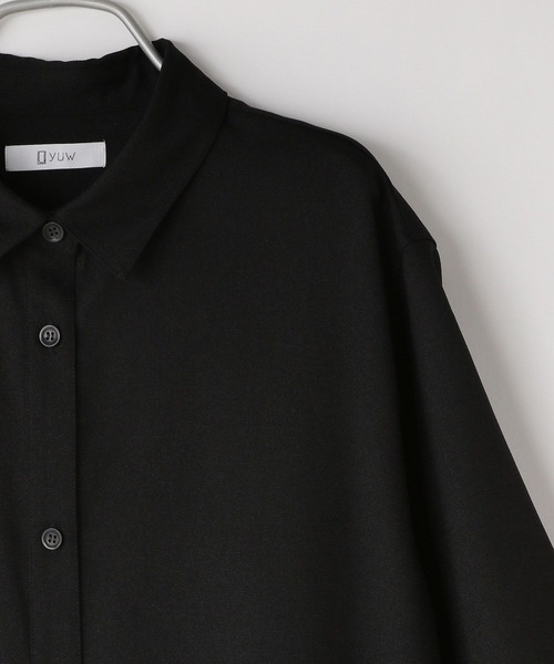 yuw(ユウ)の「リネンオックスシャツワンピース 352735(ワンピース・レディース・ブラック/ベージュ/ブルー・FREE)」の7枚目の写真