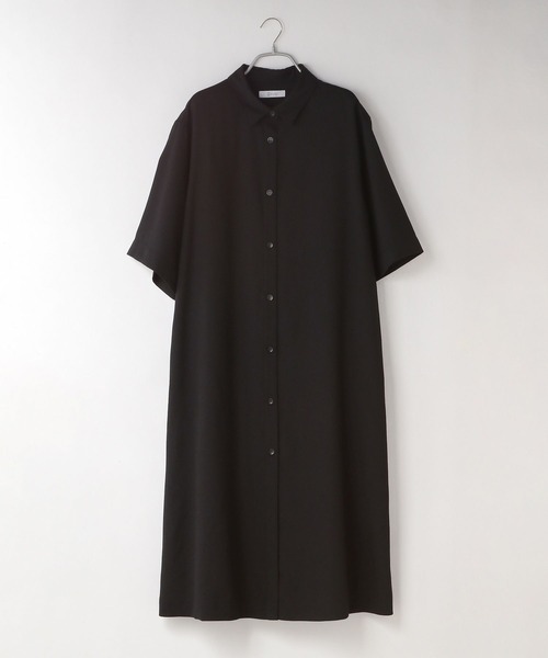 yuw(ユウ)の「リネンオックスシャツワンピース 352735(ワンピース・レディース・ブラック/ベージュ/ブルー・FREE)」の19枚目の写真