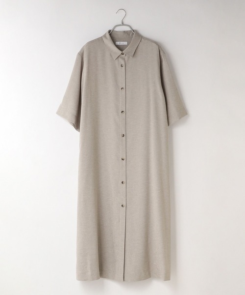 yuw(ユウ)の「リネンオックスシャツワンピース 352735(ワンピース・レディース・ブラック/ベージュ/ブルー・FREE)」の20枚目の写真