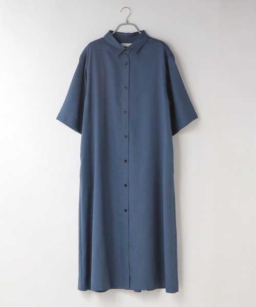 yuw(ユウ)の「リネンオックスシャツワンピース 352735(ワンピース・レディース・ブラック/ベージュ/ブルー・FREE)」の21枚目の写真