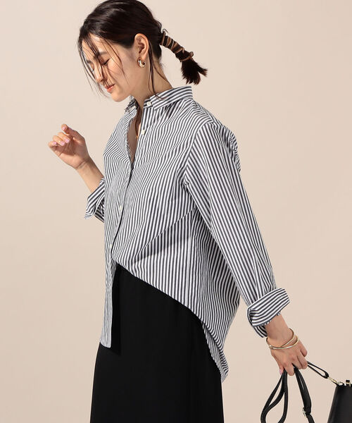 NOLLEY’S(ノーリーズ)の「MY STANDARD Basic シャツ(シャツ/ブラウス・レディース・ホワイト/ライトブルー/ベージュ/グレー系その他3/グリーン系その他3・FREE)」の3枚目の写真