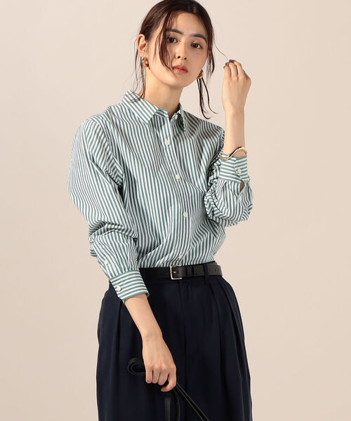 NOLLEY’S(ノーリーズ)の「MY STANDARD Basic シャツ(シャツ/ブラウス・レディース・ホワイト/ライトブルー/ベージュ/グレー系その他3/グリーン系その他3・FREE)」の5枚目の写真