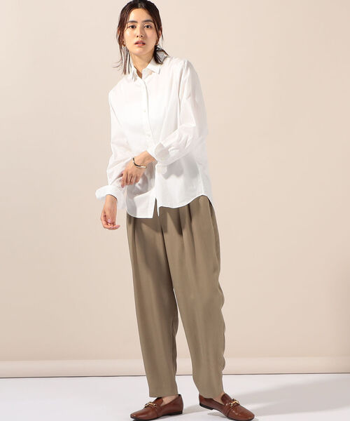 NOLLEY’S(ノーリーズ)の「MY STANDARD Basic シャツ(シャツ/ブラウス・レディース・ホワイト/ライトブルー/ベージュ/グレー系その他3/グリーン系その他3・FREE)」の9枚目の写真