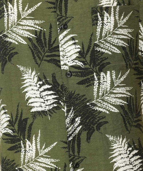 a.v.v（アーヴェヴェ）の「リーフ柄オープンカラーシャツ（シャツ/ブラウス・メンズ・ホワイト/カーキ・46/48/50）」の19枚目の写真