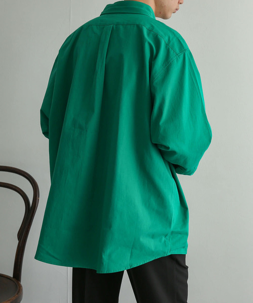 SENSE OF PLACE by URBAN RESEARCH（センスオブプレイスバイアーバンリサーチ）の「『別注』『ユニセックス』TeddyBear×SOP　テディベアボタンダウンルーズシャツ（シャツ/ブラウス・メンズ・ブラック/ブラウン/ライトベージュ/グリーン・MEDIUM/LARGE）」の20枚目の写真