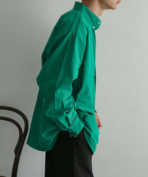 SENSE OF PLACE by URBAN RESEARCH（センスオブプレイスバイアーバンリサーチ）の「『別注』『ユニセックス』TeddyBear×SOP　テディベアボタンダウンルーズシャツ（シャツ/ブラウス・メンズ・ブラック/ブラウン/ライトベージュ/グリーン・MEDIUM/LARGE）」の21枚目の写真