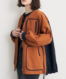 Editt by YECCA VECCA | パイピングデザインノーカラージャケット(ノーカラージャケット)