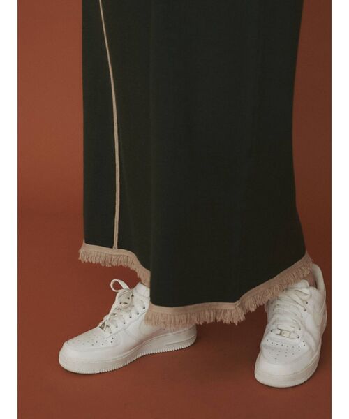 COTORICA（コトリカ）の「配色ラインニットワンピース（ワンピース・レディース・ブラック/ベージュ/オリーブ・FREE）」の7枚目の写真