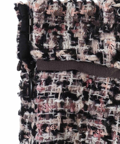 31 Sons de mode（トランテアン　ソン　ドゥ　モード）の「ツイードマーメイドスカート（スカート・レディース・ブラック/ピンク/クリーム・36/38）」の4枚目の写真