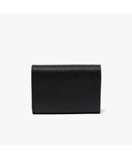 LACOSTE(ラコステ)の「シャンタコクラシックス フラップウォレット(財布・レディース・ブラック/エンジ・FREE)」の4枚目の写真