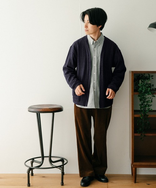 ITEMS URBANRESEARCH(アイテムズ アーバンリサーチ)の「ジャカード カーディガン(カーディガン/ボレロ・メンズ・ブラック/ネイビー/ブラウン・LARGE/MEDIUM)」の9枚目の写真