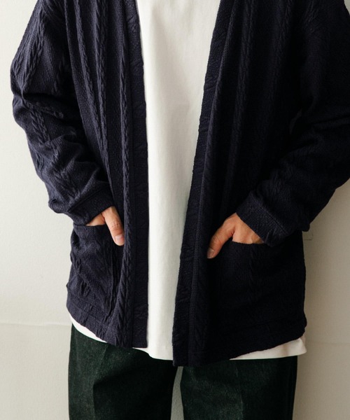 ITEMS URBANRESEARCH(アイテムズ アーバンリサーチ)の「ジャカード カーディガン(カーディガン/ボレロ・メンズ・ブラック/ネイビー/ブラウン・LARGE/MEDIUM)」の13枚目の写真