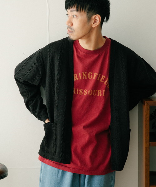 ITEMS URBANRESEARCH(アイテムズ アーバンリサーチ)の「ジャカード カーディガン(カーディガン/ボレロ・メンズ・ブラック/ネイビー/ブラウン・LARGE/MEDIUM)」の15枚目の写真