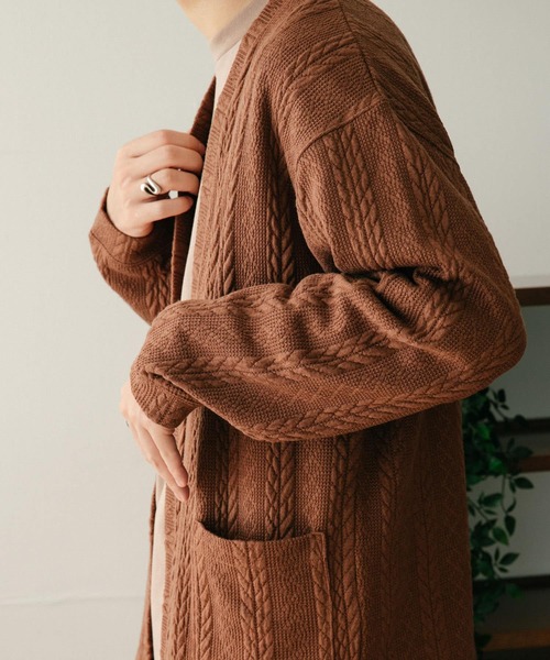 ITEMS URBANRESEARCH(アイテムズ アーバンリサーチ)の「ジャカード カーディガン(カーディガン/ボレロ・メンズ・ブラック/ネイビー/ブラウン・LARGE/MEDIUM)」の20枚目の写真