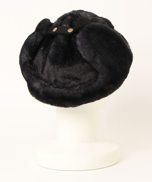 チチカカ（チチカカ）の「フェイクファーキャップ（キャップ・レディース・ネイビー/ベージュ/オフホワイト・FREE）」の4枚目の写真