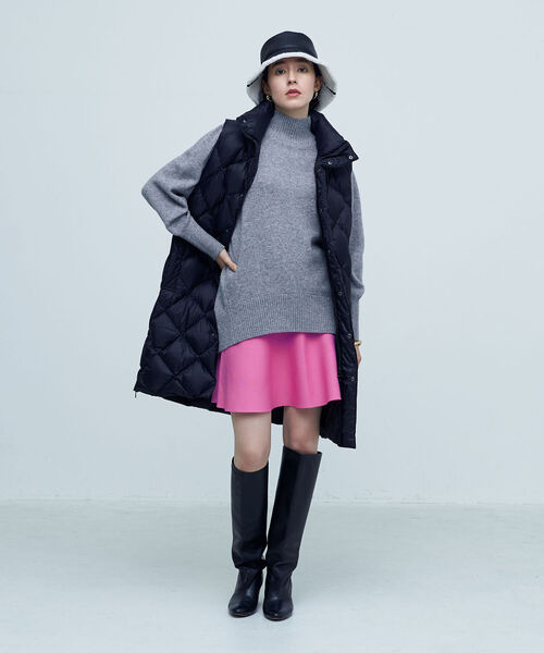 Rie Miller（リエミラー）の「ニットペプラムミニスカート（スカート・レディース・パープル/ブラック/ピンク・38）」の4枚目の写真