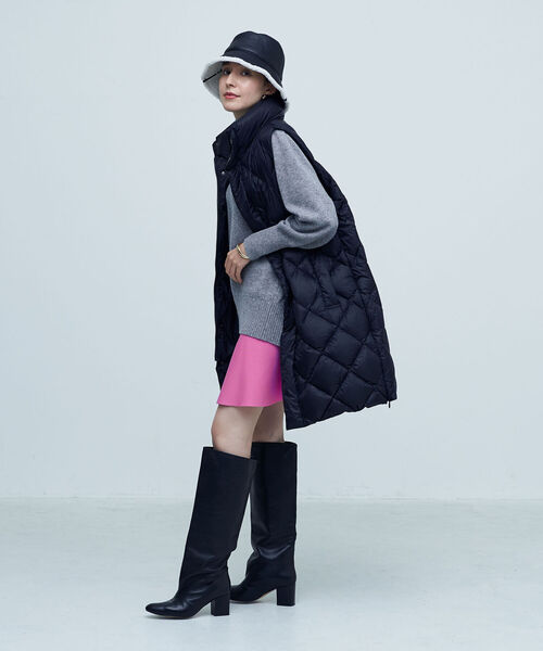 Rie Miller（リエミラー）の「ニットペプラムミニスカート（スカート・レディース・パープル/ブラック/ピンク・38）」の14枚目の写真