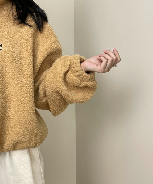 LOPASS(ロパス)の「ボア調トップス(スウェット・レディース・ベージュ/アイボリー/ブルー/ブラック・M/L/XL)」の7枚目の写真