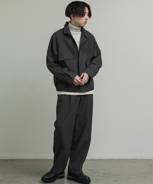 WYM LIDNM(ウィム バイ リドム)の「LAYERED STRETCH TURTLE(Tシャツ/カットソー・メンズ・ホワイト/ライトグレー/アッシュブラウン/チャコール/ナチュラル・S/M/L)」の8枚目の写真