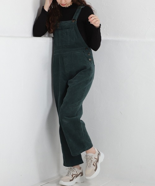 Honeys(ハニーズ)の「オーバーオール(サロペット/オーバーオール・レディース・ブラック/モカ/ベージュ/グリーン/アイボリー・S/SS/M/L)」の5枚目の写真