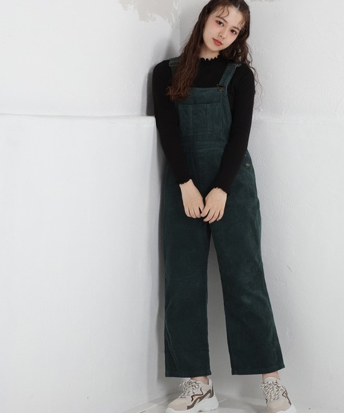 Honeys(ハニーズ)の「オーバーオール(サロペット/オーバーオール・レディース・ブラック/モカ/ベージュ/グリーン/アイボリー・S/SS/M/L)」の11枚目の写真