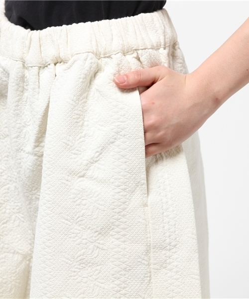 Kastane（カスタネ）の「【Kastane】ジャガードガウチョパンツ（その他パンツ・レディース・オフホワイト/ブラック・FREE）」の8枚目の写真