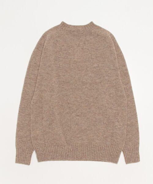 Scye（サイ）の「Scye / サイ ベーシックス：Shetland Wool Crew Neck Sweater：5121-13600[MUS]（ニット/セーター・メンズ・ベージュ・38）」の2枚目の写真