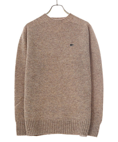 Scye（サイ）の「Scye / サイ ベーシックス：Shetland Wool Crew Neck Sweater：5121-13600[MUS]（ニット/セーター・メンズ・ベージュ・38）」の3枚目の写真