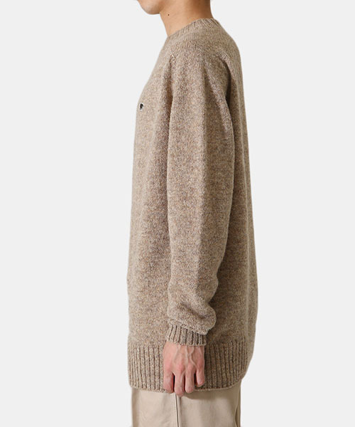 Scye（サイ）の「Scye / サイ ベーシックス：Shetland Wool Crew Neck Sweater：5121-13600[MUS]（ニット/セーター・メンズ・ベージュ・38）」の10枚目の写真
