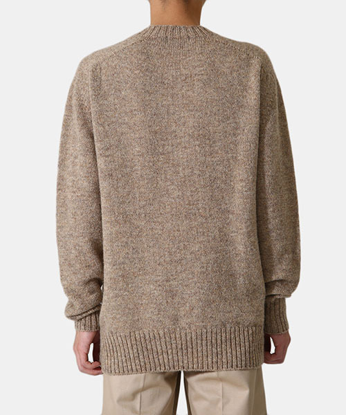 Scye（サイ）の「Scye / サイ ベーシックス：Shetland Wool Crew Neck Sweater：5121-13600[MUS]（ニット/セーター・メンズ・ベージュ・38）」の11枚目の写真
