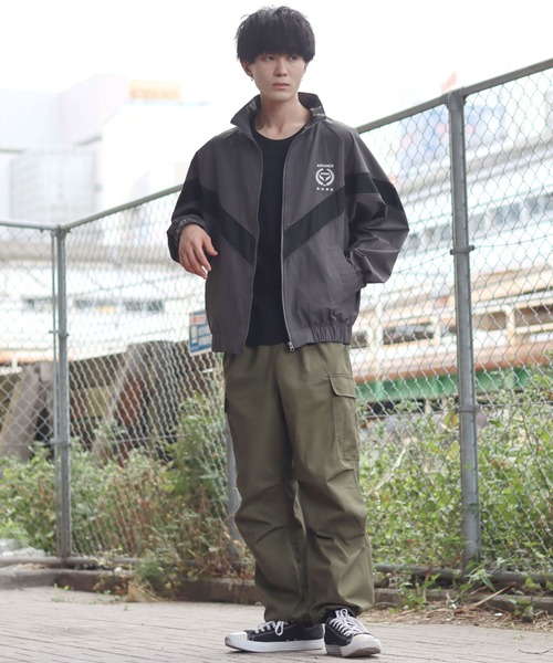 セール】military design nylon blouson/ミリタリーデザイン