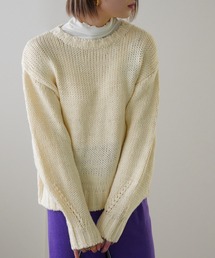 IAMUSE | 【IAMUSE】ロービングニットプルオーバー S0705(ニット/セーター)