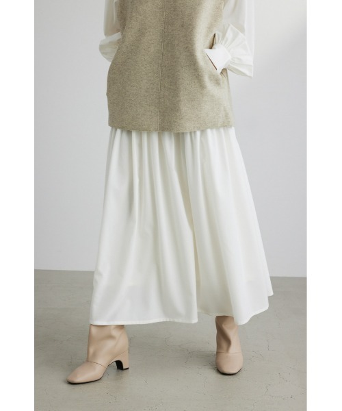 STYLEMIXER(スタイルミキサー)の「2ピースベストレイヤードワンピース(ワンピース・レディース・カーキ/ホワイト・SMALL/MEDIUM)」の5枚目の写真