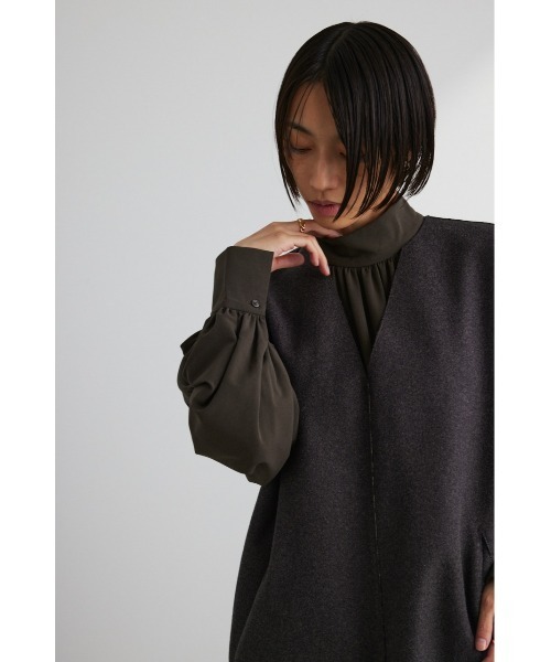 STYLEMIXER(スタイルミキサー)の「2ピースベストレイヤードワンピース(ワンピース・レディース・カーキ/ホワイト・SMALL/MEDIUM)」の14枚目の写真