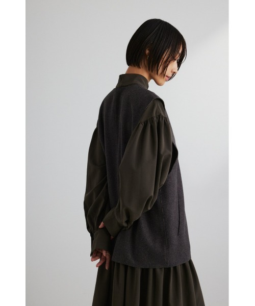 STYLEMIXER(スタイルミキサー)の「2ピースベストレイヤードワンピース(ワンピース・レディース・カーキ/ホワイト・SMALL/MEDIUM)」の17枚目の写真
