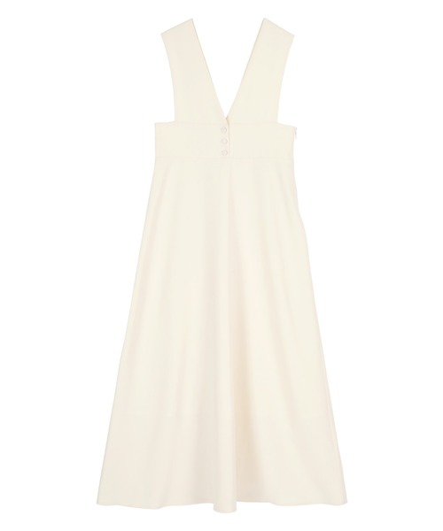 titivate(ティティベイト)の「ウエスト切替フレアジャンパースカート(ワンピース・レディース・ネイビー/チャコール/アイボリー・S/M/L)」の4枚目の写真