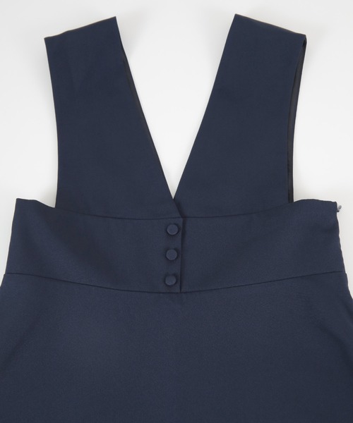 titivate(ティティベイト)の「ウエスト切替フレアジャンパースカート(ワンピース・レディース・ネイビー/チャコール/アイボリー・S/M/L)」の18枚目の写真