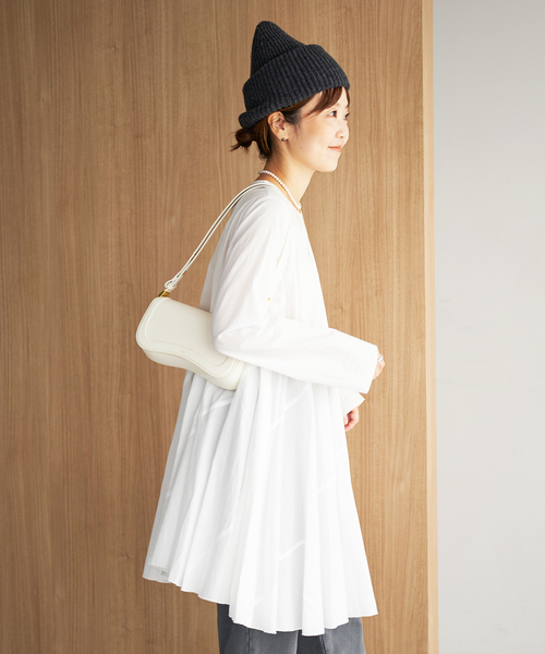 plage（プラージュ）の「Diagonal Tunic ブラウス（シャツ/ブラウス・レディース・ホワイト/ブルー系その他/ブラック・FREE）」の18枚目の写真