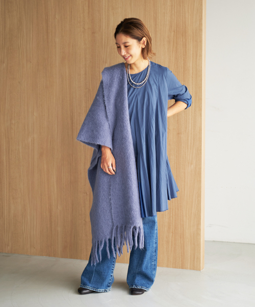 plage（プラージュ）の「Diagonal Tunic ブラウス（シャツ/ブラウス・レディース・ホワイト/ブルー系その他/ブラック・FREE）」の20枚目の写真