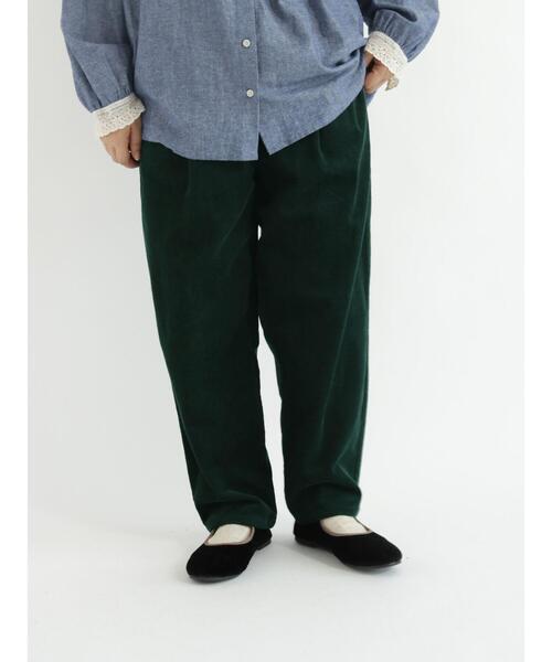 Samansa Mos2（サマンサ モスモス）の「細コーデュロイテーパードパンツ（その他パンツ・レディース・ダークブラウン/オレンジ/ブルー/グリーン/キナリ・ﾌﾘ-）」の20枚目の写真