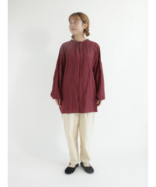 Samansa Mos2（サマンサ モスモス）の「細コーデュロイテーパードパンツ（その他パンツ・レディース・ダークブラウン/オレンジ/ブルー/グリーン/キナリ・ﾌﾘ-）」の6枚目の写真