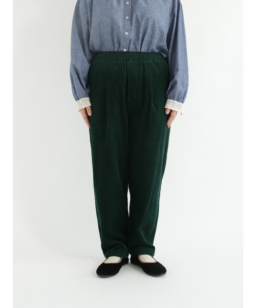 Samansa Mos2（サマンサ モスモス）の「細コーデュロイテーパードパンツ（その他パンツ・レディース・ダークブラウン/オレンジ/ブルー/グリーン/キナリ・ﾌﾘ-）」の12枚目の写真