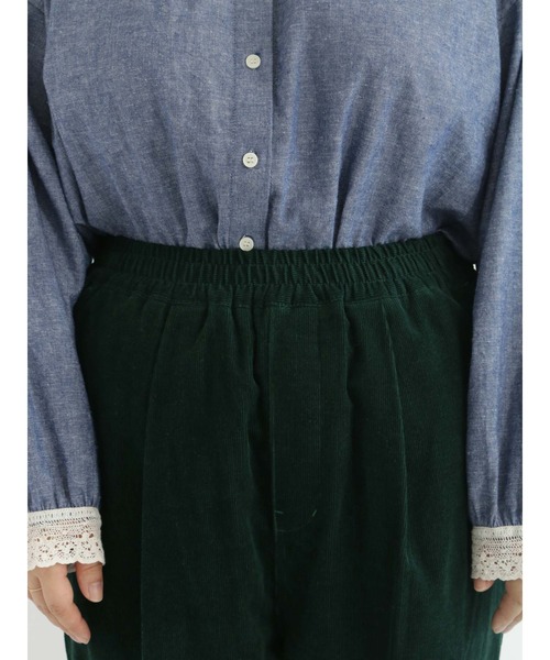 Samansa Mos2（サマンサ モスモス）の「細コーデュロイテーパードパンツ（その他パンツ・レディース・ダークブラウン/オレンジ/ブルー/グリーン/キナリ・ﾌﾘ-）」の15枚目の写真