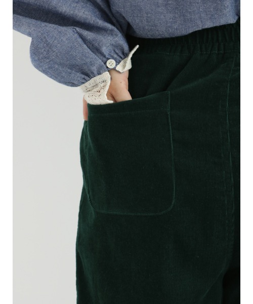Samansa Mos2（サマンサ モスモス）の「細コーデュロイテーパードパンツ（その他パンツ・レディース・ダークブラウン/オレンジ/ブルー/グリーン/キナリ・ﾌﾘ-）」の18枚目の写真