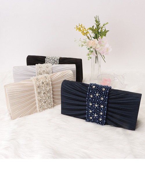 Lace Ladies（レースレディース）の「パールビジュー2wayクラッチバッグ（クラッチバッグ・レディース・ブラック/ネイビー/ベージュ/シルバー・FREE）」の19枚目の写真