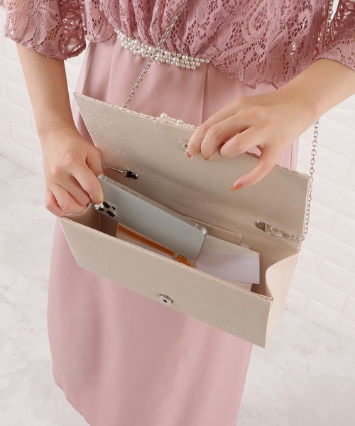 Lace Ladies（レースレディース）の「パールビジュー2wayクラッチバッグ（クラッチバッグ・レディース・ブラック/ネイビー/ベージュ/シルバー・FREE）」の20枚目の写真
