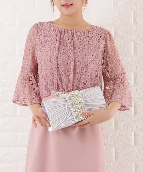 Lace Ladies（レースレディース）の「パールビジュー2wayクラッチバッグ（クラッチバッグ・レディース・ブラック/ネイビー/ベージュ/シルバー・FREE）」の13枚目の写真