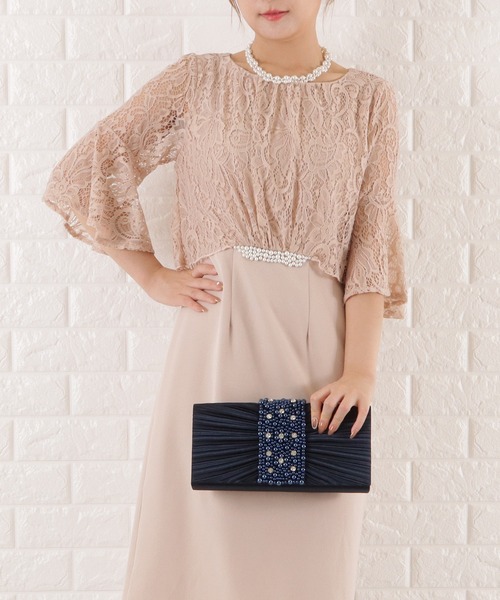 Lace Ladies（レースレディース）の「パールビジュー2wayクラッチバッグ（クラッチバッグ・レディース・ブラック/ネイビー/ベージュ/シルバー・FREE）」の10枚目の写真
