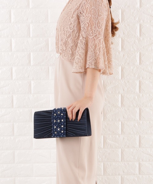Lace Ladies（レースレディース）の「パールビジュー2wayクラッチバッグ（クラッチバッグ・レディース・ブラック/ネイビー/ベージュ/シルバー・FREE）」の21枚目の写真